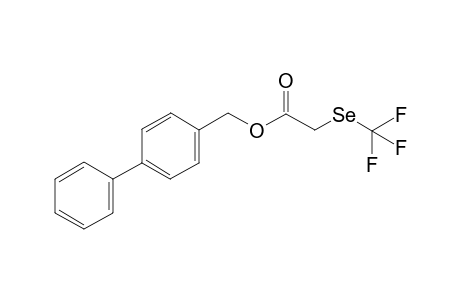 2-[(trifluoromethyl)seleno]acetic acid 4-phenylbenzyl ester