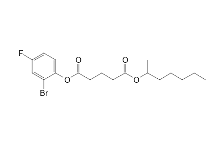 Glutaric acid, hept-2-yl 2-bromo-4-fluorophenyl ester