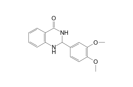 2,3-dihydro-2-(3,4-dimethoxyphenyl)-4(1H)-quinazolinone