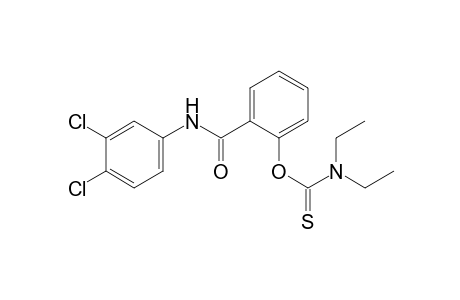 3',4'-Dichlorosalicylanilide, o-ester with diethylthiocarbamate