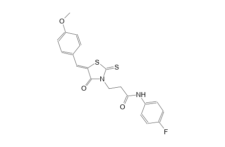 3-thiazolidinepropanamide, N-(4-fluorophenyl)-5-[(4-methoxyphenyl)methylene]-4-oxo-2-thioxo-, (5Z)-