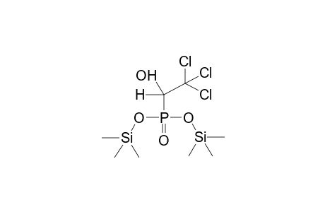 BIS(TRIMETHYLSILYL)-ALPHA-HYDROXY-BETA,BETA,BETA-TRICHLOROETHYLPHOSPHONATE