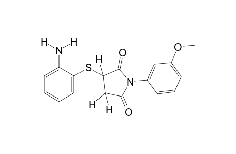 2-[(o-aminophenyl)thio]-N-(m-methoxyphenyl)succinimide