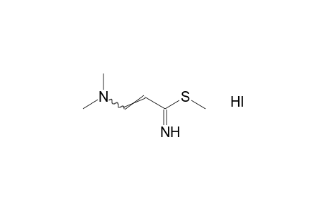 3-(dimethylamino)thioacrylimidic acid, methyl ester, monohydroiodide