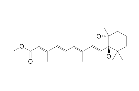 Retinoic acid, 5,6-dihydro-5,6-dihydroxy-, methyl ester, (5R,6R)-(.+-.)-