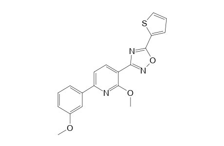 Pyridine, 2-methoxy-6-(3-methoxyphenyl)-3-[5-(2-thienyl)-1,2,4-oxadiazol-3-yl]-