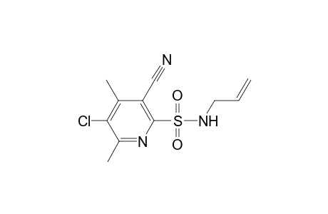 N-allyl-5-chloro-3-cyano-4,6-dimethyl-2-pyridinesulfonamide