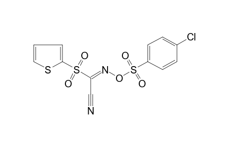 [(2-thienyl)sulfonyl]glyoxylonitrile, O-[(p-chlorophenyl)sulfonyl]oxime