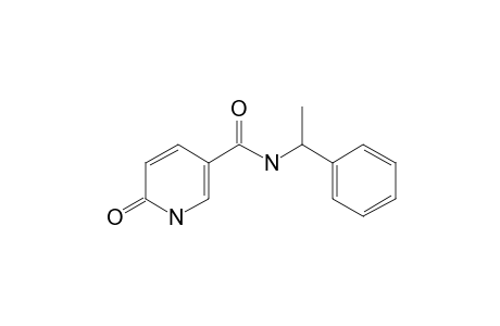 Pyridine-3-carboxamide, 6(1H)-oxo-N-(1-phenylethyl)-