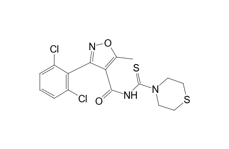 N-{[3-(2,6-dichlorophenyl)-5-methyl-4-isoxazolyl]carbonyl}thio-4-thiomorpholinecarboxamide