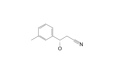 (3S)-3-(3-methylphenyl)-3-oxidanyl-propanenitrile