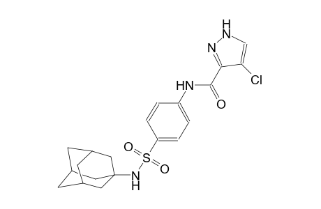 N-{4-[(1-adamantylamino)sulfonyl]phenyl}-4-chloro-1H-pyrazole-3-carboxamide