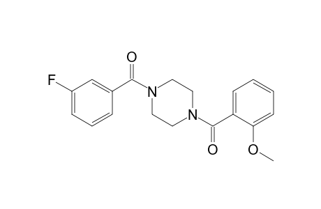 Piperazine, 1-(3-fluorobenzoyl)-4-(2-methoxybenzoyl)-