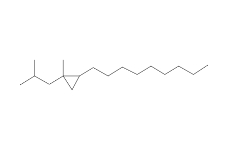 Cyclopropane, 1-methyl-1-(2-methylpropyl)-2-nonyl-