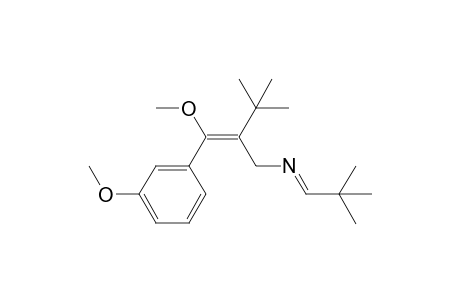 1-Methoxy-1-(m-anisyl)-2-tert-butyl-2-[N-(2,2-dimethylpropylidene)aminomethyl]ethene