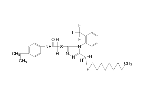 4'-isopropyl-2-{[4-(alpha,alpha,alpha-trifluoro-o-tolyl)-5-undecyl-4H-1,2,4-triazol-3-yl]thio}acetanilide
