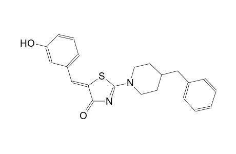 (5Z)-2-(4-benzyl-1-piperidinyl)-5-(3-hydroxybenzylidene)-1,3-thiazol-4(5H)-one