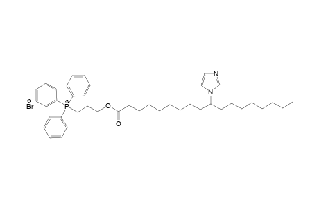 (3-((10-(1H-imidazol-1-yl)octadecanoyl)oxy)propyl) triphenylphosphonium bromide