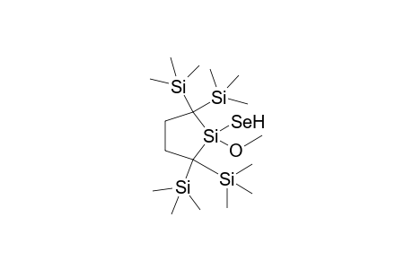 2,2,5,5-tetrakis(Trimethylsilyl)-1-(hydroselenyl)-1-methoxy-1-silacyclopentane