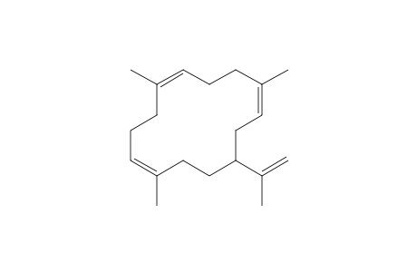 4,8,12-TRIMETHYL-1-(1-METHYLETHENYL)-3,7,11-CYCLOTETRADECATRIENE;CEMBRENE-A