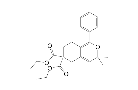 Diethyl 3,3-dimethyl-1-phenyl-3,5,7,8-tetrahydro-6H-isochromene-6,6-dicarboxylate