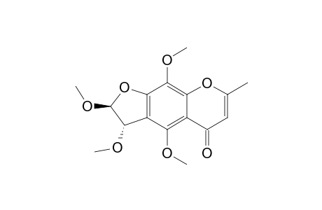 trans-2,3,4,9-tetramethoxy-2,3-dihydro-7-methyl-5H-furo[3,2-g]benzopyran-5-one