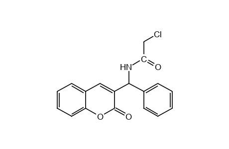 3-(alpha-(2-chloroacetamido)benzyl]coumarin