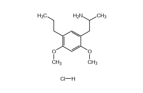 2,4-dimethoxy-alpha-methyl-5-propylphenethylamine, hydrochloride