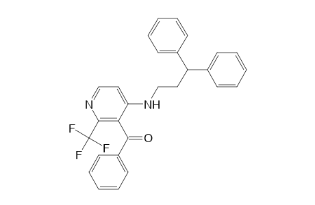 [4-(3,3-diphenyl-propylamino)-2-trifluoromethyl-pyridin-3-yl]-phenyl-methanone