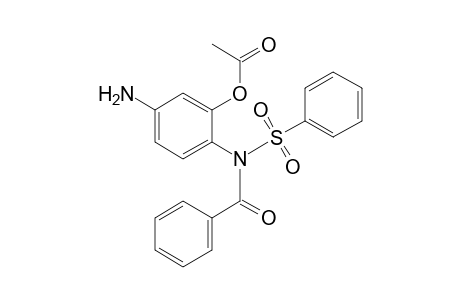 N-benzoyl-N-(phenylsulfonyl)-3-acetoxy-1,4-diamino-benzene