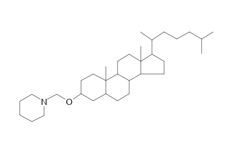 3-Cholestanol piperidinomethyl ether