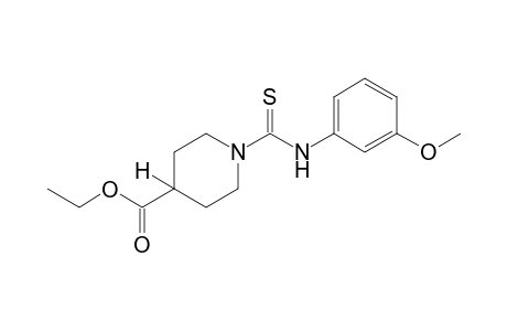 1-[(m-methoxyphenyl)thiocarbamoyl]-4-piperidinecarboxylic acid, ethyl ester