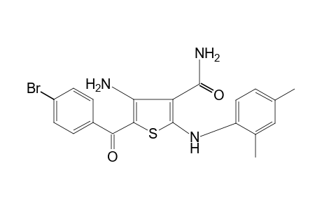 4-amino-5-(p-bromobenzoyl)-2-(2,4-xylidino)-3-thiophenecarboxamide