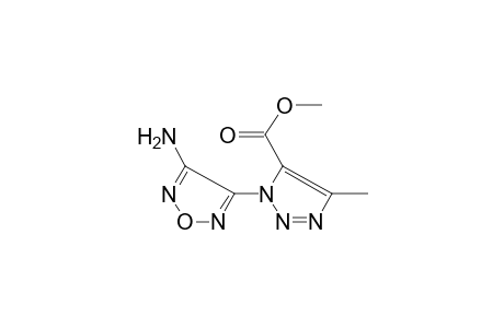 1H-1,2,3-triazole-5-carboxylic acid, 1-(4-amino-1,2,5-oxadiazol-3-yl)-4-methyl-, methyl ester