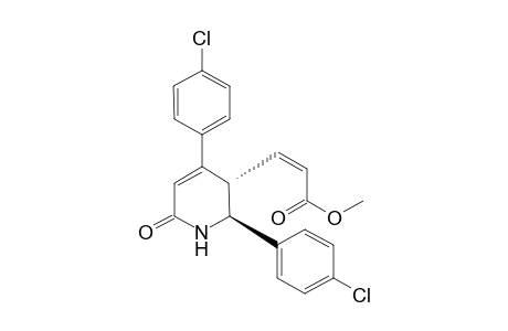 (Z)-methyl 3-[(2S*,3S*)-2,4-di(4-chlorophenyl)-2,3-dihydro-6-oxopyrid-3-yl]propenoate