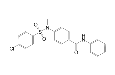 benzamide, 4-[[(4-chlorophenyl)sulfonyl]methylamino]-N-phenyl-