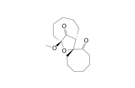 Spiro[1-oxocyclooctane-8-2'-5'-methoxy-3',5'-(pentano)tetrahydrofuran-3'-one]