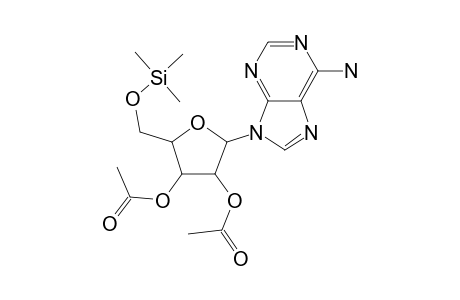 2',3'-di-o-Acetyladenosine, tms derivative