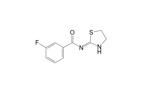 m-fluoro-N-(2-thiazolidinylidene)benzamide