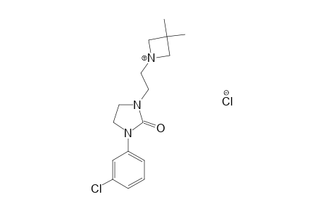 3-(m-chlorophenyl)-1-[2-(3,3-dimethyl-1-azetidinyl)ethyl]-2-imidazolidinone, monohydrochloride