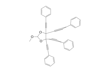 4,4,5,5-tetrakis(2'-Phenylethynyl)-2-methoxy-1,3-dioxolane