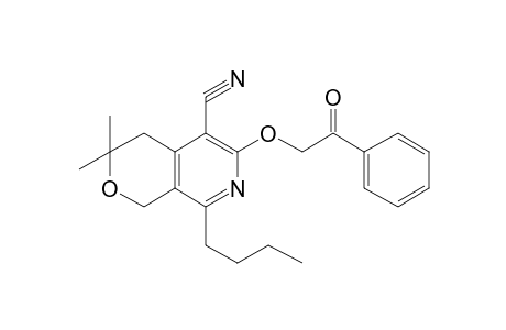 1H-Pyrano[3,4-c]pyridine-5-carbonitrile, 8-butyl-3,3-dimethyl-6-(2-oxo-2-phenylethoxy)-3,4-dihydro-