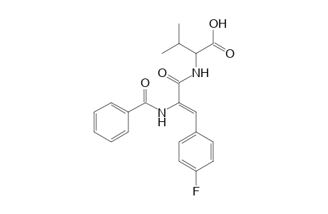 2-[[(Z)-2-benzamido-3-(4-fluorophenyl)-1-oxoprop-2-enyl]amino]-3-methylbutanoic acid