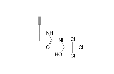 1-(1,1-dimethyl-2-propynyl)-3-(1-hydroxy-2,2,2-trichloroethyl)urea