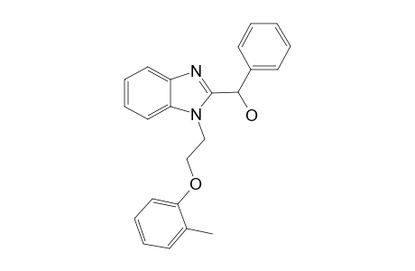 1H-1,3-Benzimidazole-2-methanol, 1-[2-(2-methylphenoxy)ethyl]-.alpha.-phenyl-