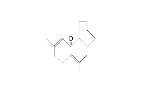 (12a,15A)-4,8-Dimethyl-tricyclo(8.5.0.0/12,15/)pentadeca-3,7-dien-2-one