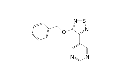 5-(4-BENZYLOXY-[1,2,5]-THIADIAZOL-3-YL)-PYRIMIDINE