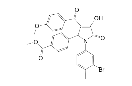 benzoic acid, 4-[1-(3-bromo-4-methylphenyl)-2,5-dihydro-4-hydroxy-3-(4-methoxybenzoyl)-5-oxo-1H-pyrrol-2-yl]-, methyl ester