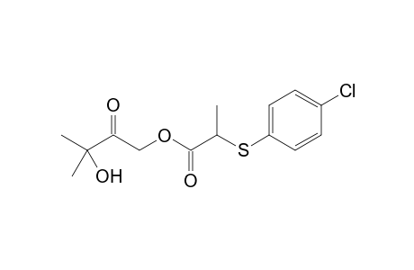 3-Hydroxy-3-methyl-2-oxobutyl 2-((4-chlorophenyl)thio)propanoate