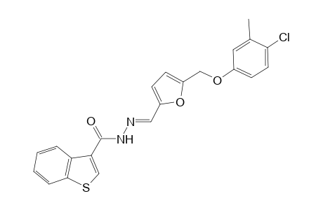 N'-((E)-{5-[(4-chloro-3-methylphenoxy)methyl]-2-furyl}methylidene)-1-benzothiophene-3-carbohydrazide